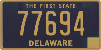 DE license plate 77694