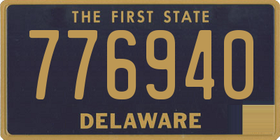 DE license plate 776940