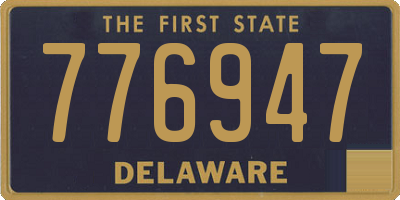 DE license plate 776947