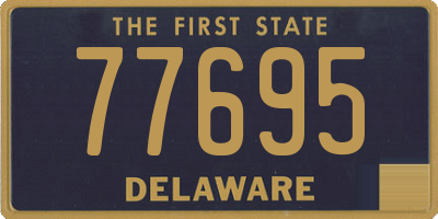 DE license plate 77695