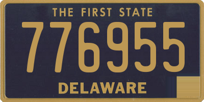 DE license plate 776955