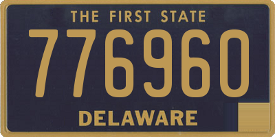 DE license plate 776960