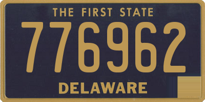 DE license plate 776962