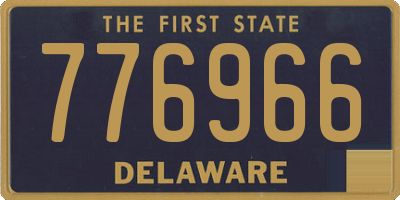 DE license plate 776966