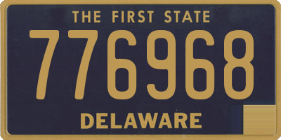DE license plate 776968