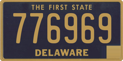 DE license plate 776969