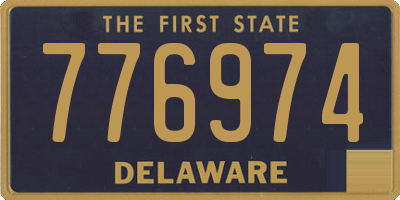 DE license plate 776974