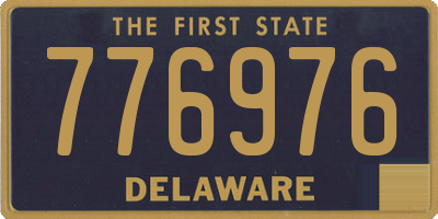 DE license plate 776976