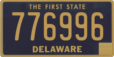 DE license plate 776996