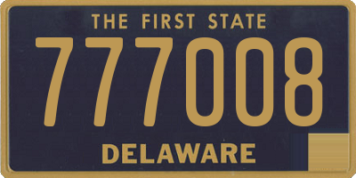 DE license plate 777008
