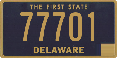 DE license plate 77701