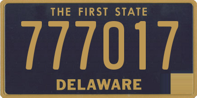 DE license plate 777017