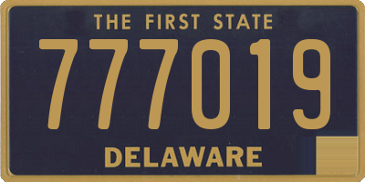 DE license plate 777019