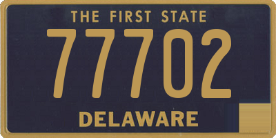 DE license plate 77702