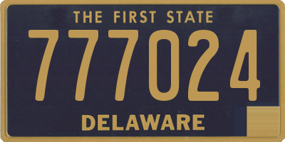 DE license plate 777024