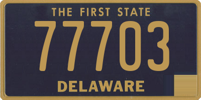 DE license plate 77703