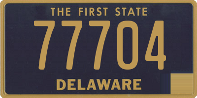 DE license plate 77704