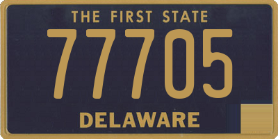 DE license plate 77705