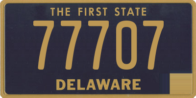 DE license plate 77707