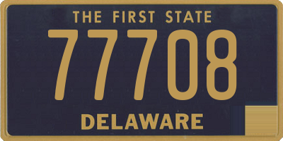 DE license plate 77708