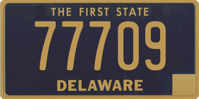 DE license plate 77709
