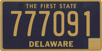 DE license plate 777091