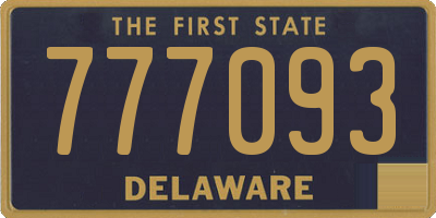 DE license plate 777093