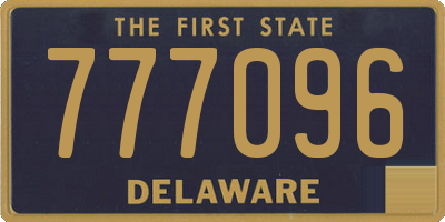 DE license plate 777096
