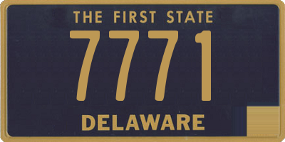 DE license plate 7771