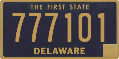 DE license plate 777101
