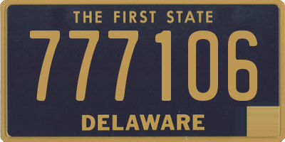 DE license plate 777106