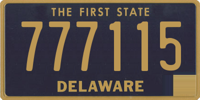 DE license plate 777115