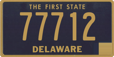 DE license plate 77712