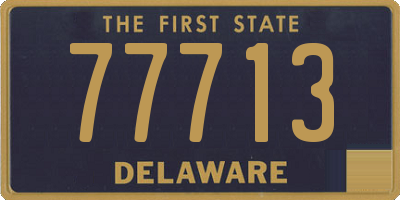 DE license plate 77713