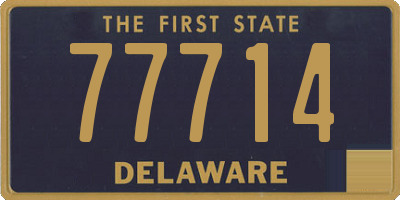 DE license plate 77714