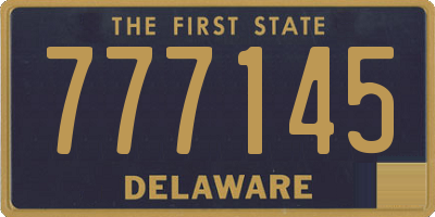 DE license plate 777145