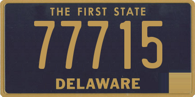 DE license plate 77715