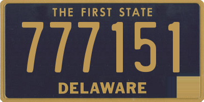 DE license plate 777151