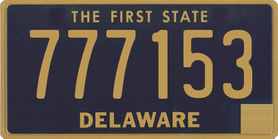 DE license plate 777153