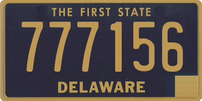 DE license plate 777156