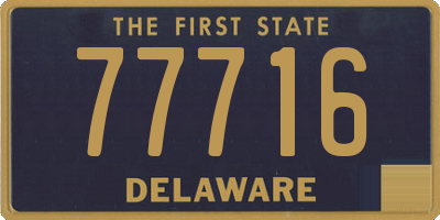 DE license plate 77716