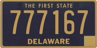 DE license plate 777167