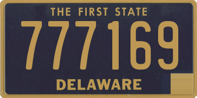 DE license plate 777169