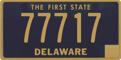 DE license plate 77717