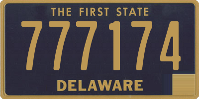DE license plate 777174