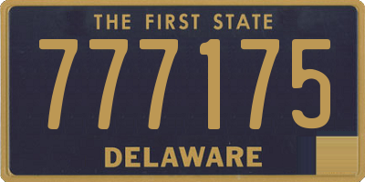 DE license plate 777175