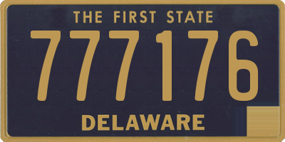 DE license plate 777176