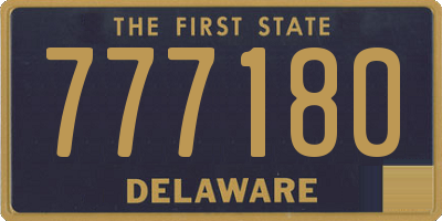 DE license plate 777180