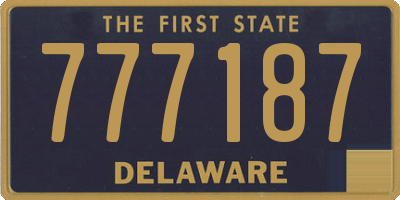 DE license plate 777187