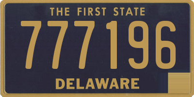 DE license plate 777196